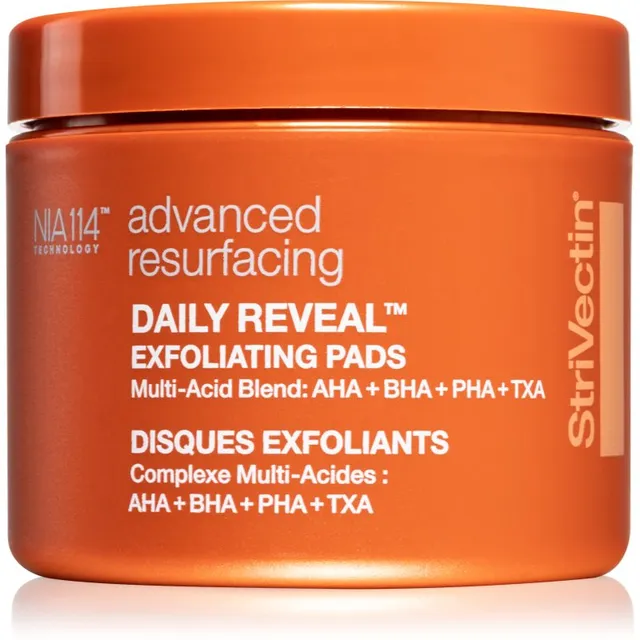 StriVectin Advanced Resurfacing Daily Reveal Exfoliating Pads Koorimispadjakesed nahka ühtlustava ja poore minimeeriva toimega 60 tk