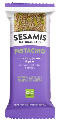 Seesami- ja meebatoon pistaatsiapähklitega "Pistachio force", ökoloogiline