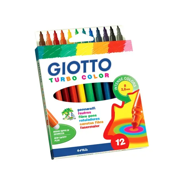 Viltpliiats Turbo, GIOTTO, 12 tk