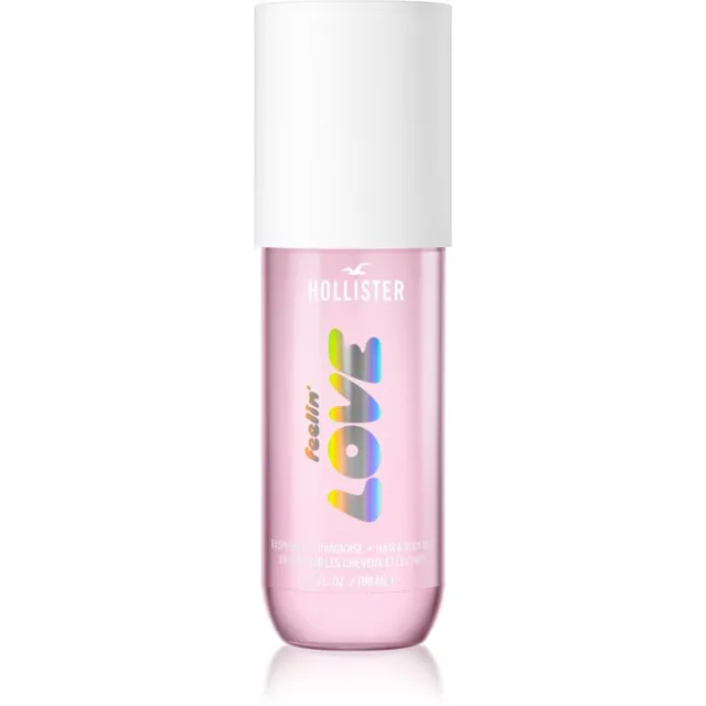 Hollister Feelin' Love parfüümisprei kehale ja juustele naistele Raspberry 198 ml