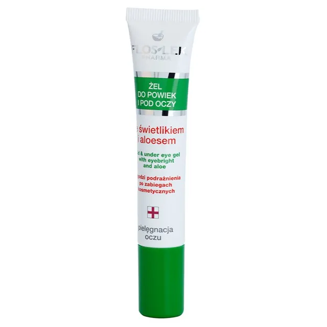 FlosLek Pharma Eye Care Silmageel hariliku silmarohu ja aloe veraga 15 ml
