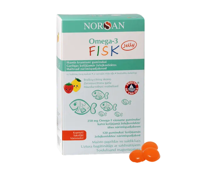 NORSAN OMEGA-3 FISK GEELKAPSLID N120
