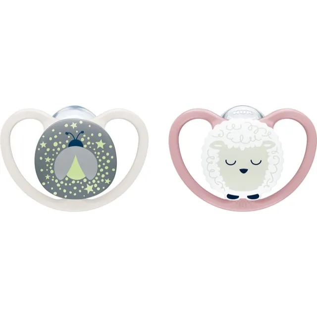 NUK Perfect Match Air Night 6-18 m lutt Firefly/Sheep 2 tk