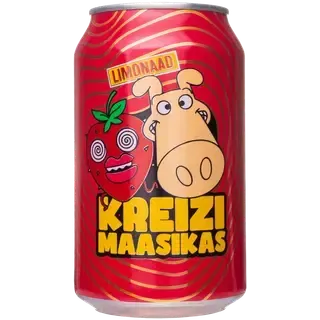 Limonaad Kreizi Maasikas, LIMONAAD, 330 ml