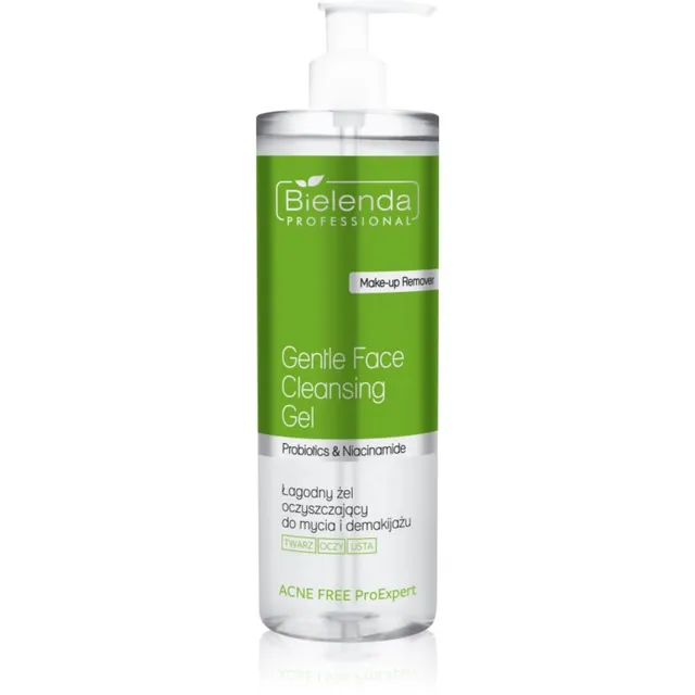 Bielenda Professional Acne Free ProExpert Õrn puhastusgeel näole ja silmaümbruse piirkonnale 500 ml