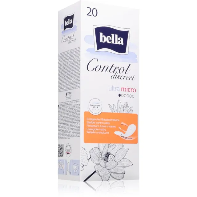 BELLA Control Discreet Ultra Micro sidemed uriinipidamatuse jaoks 20 tk