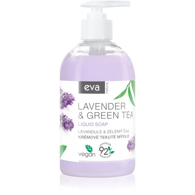 Eva Natura Lavender & Green Tea Vedel kreemseep kätele 500 ml