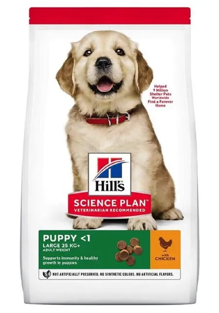 Hill's Science Plan koeratoit kanaga suurt kasvu kutsikale 14,5kg