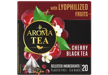 Must tee AROMA TEA püram.kirss 20x1.5g
