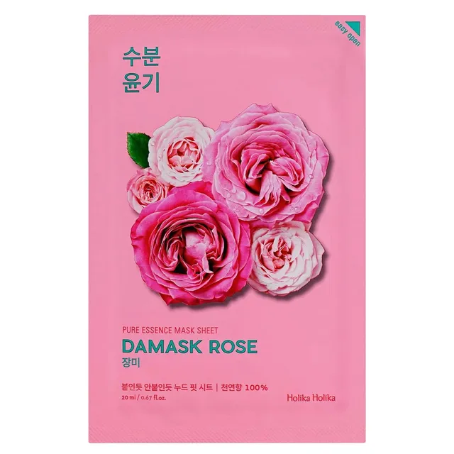 HOLIKA HOLIKA Pure Essence Damask Rose Sheet Mask 20ml