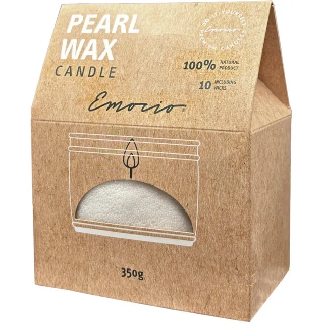 Emocio Pearl Wax White Küünal 350 g