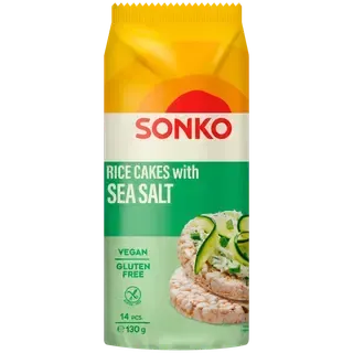 Riisivahvlid meresoolaga, SONKO, 130 g
