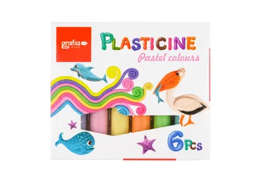 PlastiliinGRAFIA PLUS  6 pastellvärvi