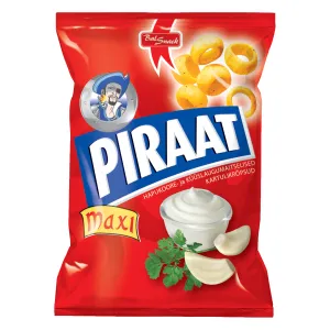 Kartulikrõpsud hapukoore ja küüslaugu maitselised, PIRAAT, 150 g