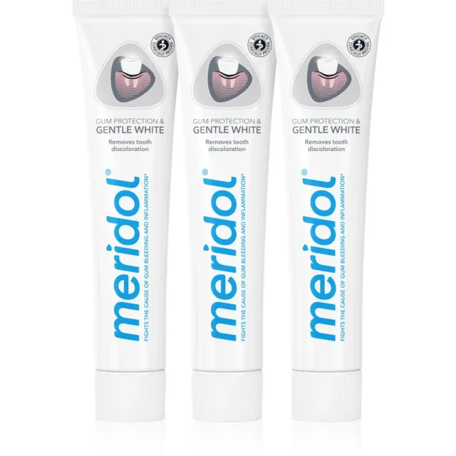 Meridol Gum Protection Whitening Valgendav hambapasta 3 x 75 ml