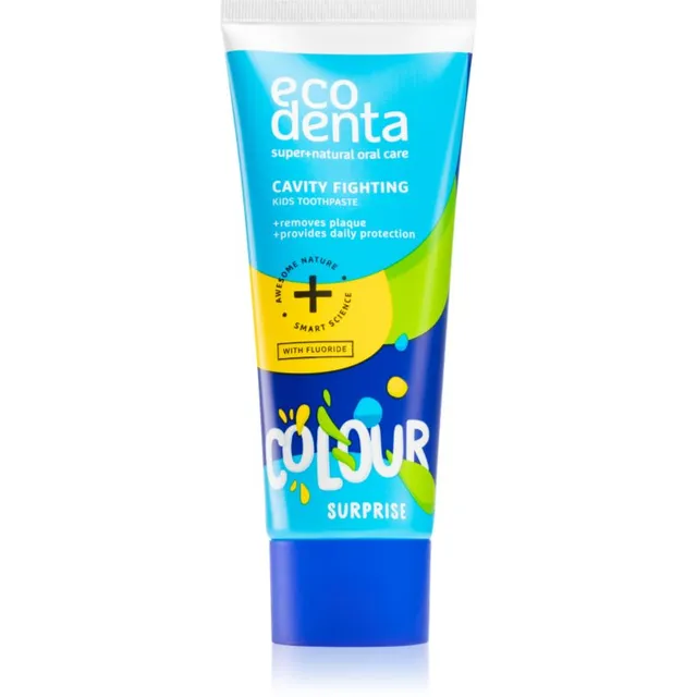 Ecodenta Colour Surprise Laste hambapasta hambakaariese vastu 75 ml