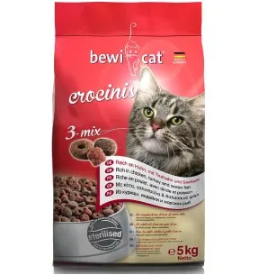 BEWI CAT kuivtoit kassile Crocinis, kana-, kalkuniliha ja ookeanikalaga