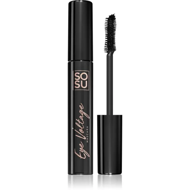 SOSU Cosmetics Eye Voltage Veekindel koolutav ja ripsmeid eraldav ripsmetušš varjund Jet Black 10 ml