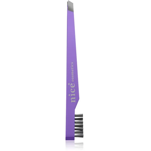 Diva & Nice Cosmetics Accessories Kaldus otstega pintsetid koos harjaga Purple 1 tk