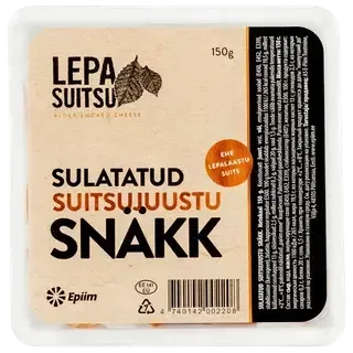 Sulatatud suitsujuustu snäkk, EPIIM, 150 g