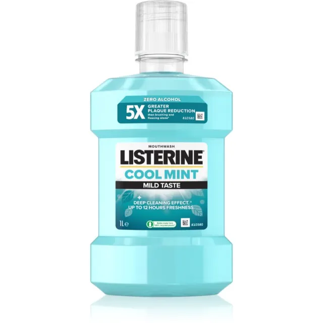 Listerine Cool Mint Mild Taste Suuloputusvesi ilma alkoholita maitse Cool Mint 1000 ml