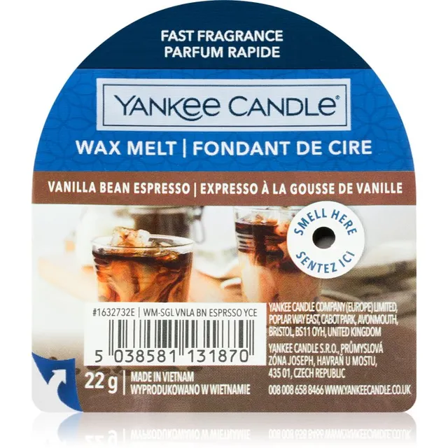 Yankee Candle Vanilla Bean Espresso sulatusvaha 22 g
