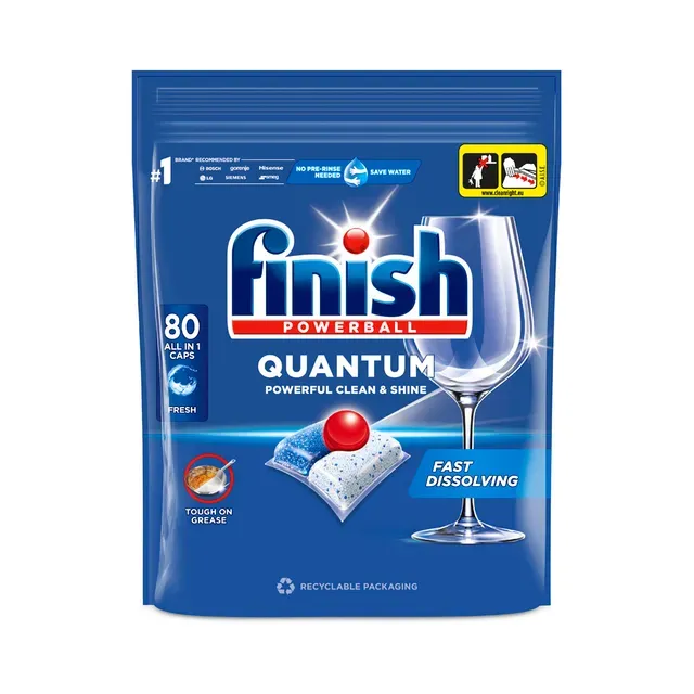 Nõudepesu tabletid Quantum, FINISH, 80 tk