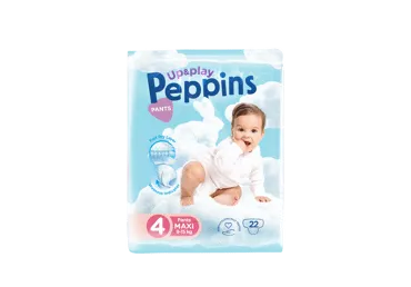 Püksmähk. PEPPINS Up&Play.s4 9-15kg,22tk