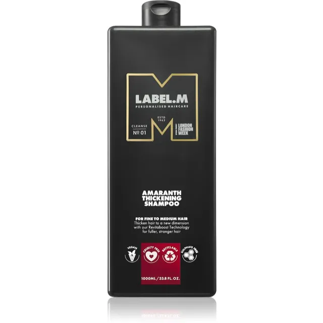 label.m Amaranth Thickening Shampoo Juukseid eriti kohevaks muutev šampoon 1000 ml