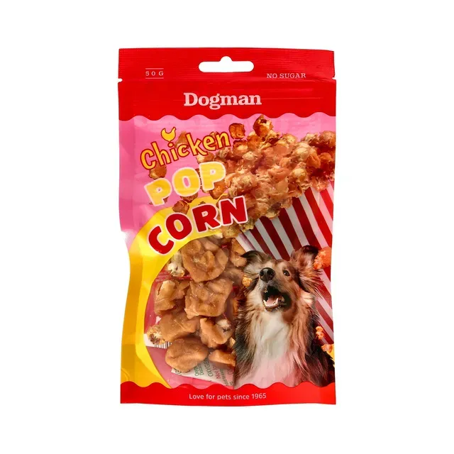 Koerale popcorni maiused kanaga, DOGMAN, 50g