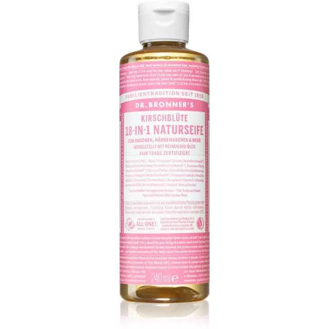 Dr. Bronner’s Cherry Blossom 18-in-1 Liquid Soap Universaalne vedelseep 240 ml
