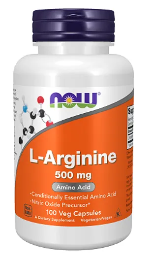 Toidulisand. L-arginiin 500 mg, 100 kapslit.