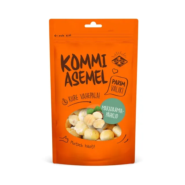 Makadaamiapähklid, KOMMI ASEMEL, 130 g