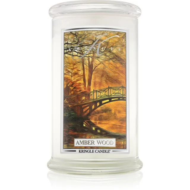 Kringle Candle Amber Wood lõhnaküünal 624 g