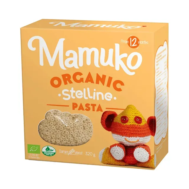 Stellini Pasta Organic 12+, MAMUKO, 320 g