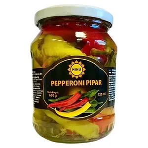 Pepperoni pipar 720 ml, MINU, 630 g neto