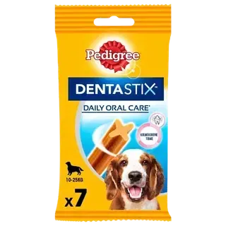 Täiendsööt. Närimispulk Dentastix keskmistele koertele 7-pakk, PEDIGREE, 180g
