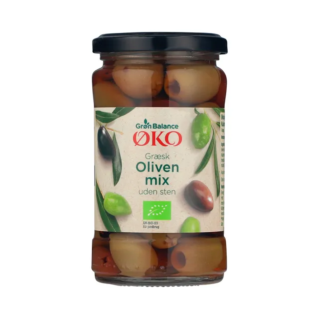 Roheliste ja kalamata oliivide segu, GRØN BALANCE, 290 g