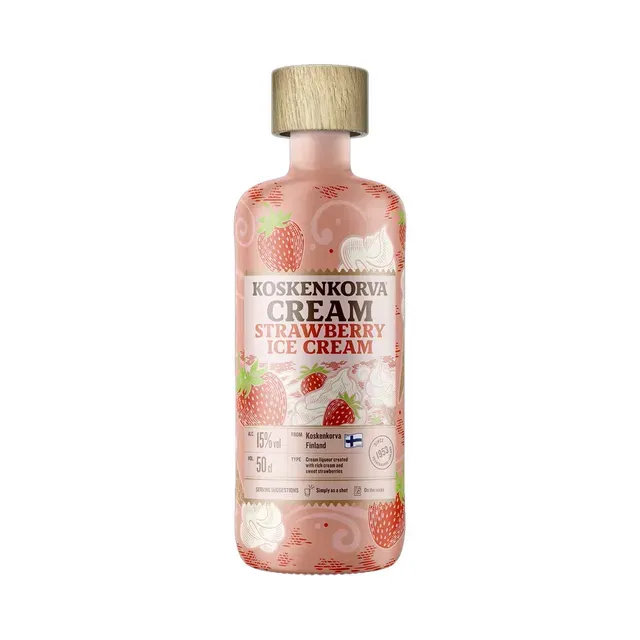 Liköör KOSKENKORVA Strawberry Ice Cream 50cl