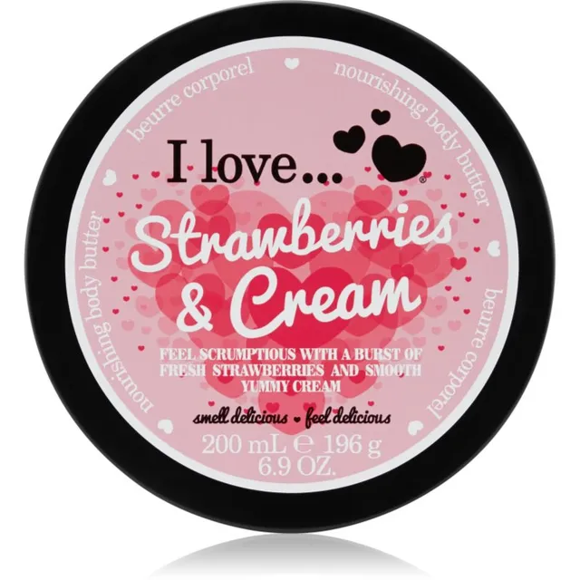 I Love Strawberries & Cream Kehavõi 200 ml