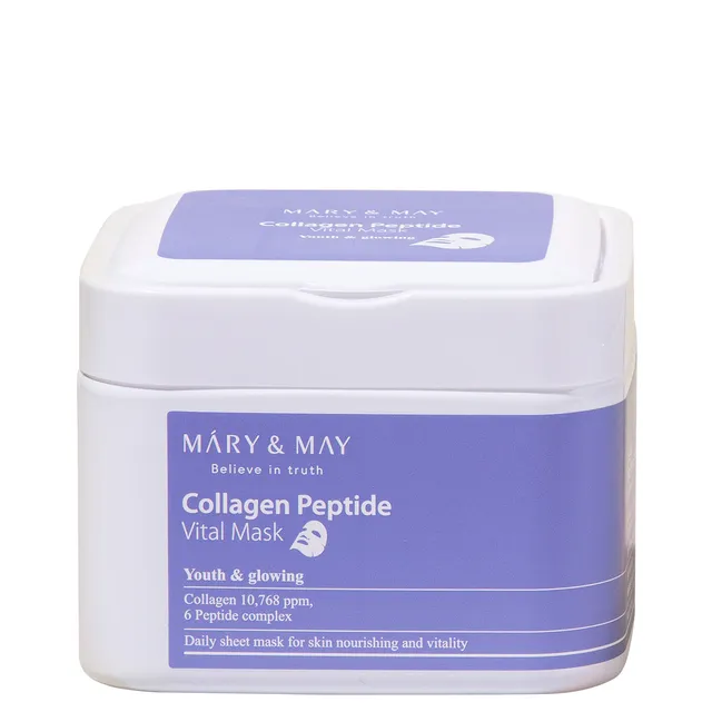 MARY & MAY Collagen Peptide Vital Sheet Mask 30pcs