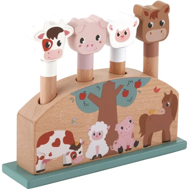 2Kids Toys Pop-up Toy Farm aktiveeriv mänguasi 12m+ 1 tk