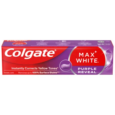 Hambapasta Max White Purple Reveal, COLGATE, 75 ml