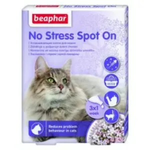 Beaphar No Stress rahustavad spot-on tilgad kassile