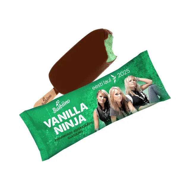 Piparmündimaitseline koorejäätis glasuuris, VANILLA NINJA, 80 g