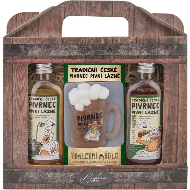 Bohemia Gifts Beer komplekt kehale ja juustele meestele