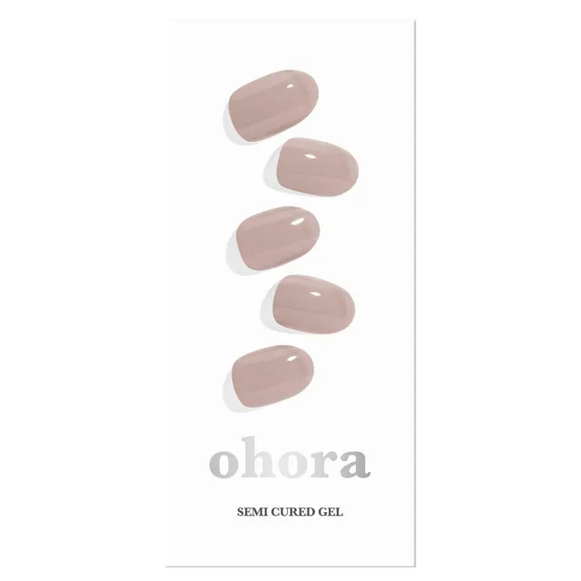 OHORA Semi Cured Gel Nail Strips N Cream Beige 30pcs