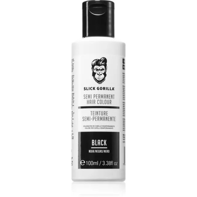 Slick Gorilla Hair Colour Juuksevärv meestele Black 100 ml