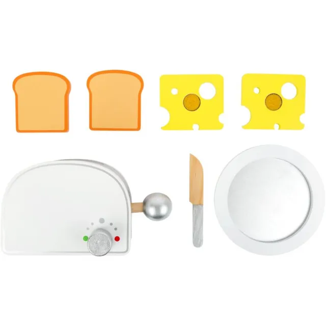 Small foot Wooden Toaster Breakfast mänguasjade komplekt puidust 3y+ 7 tk