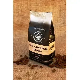 Coffeestar maitsestatud kohvioad rumm-karamell 200g